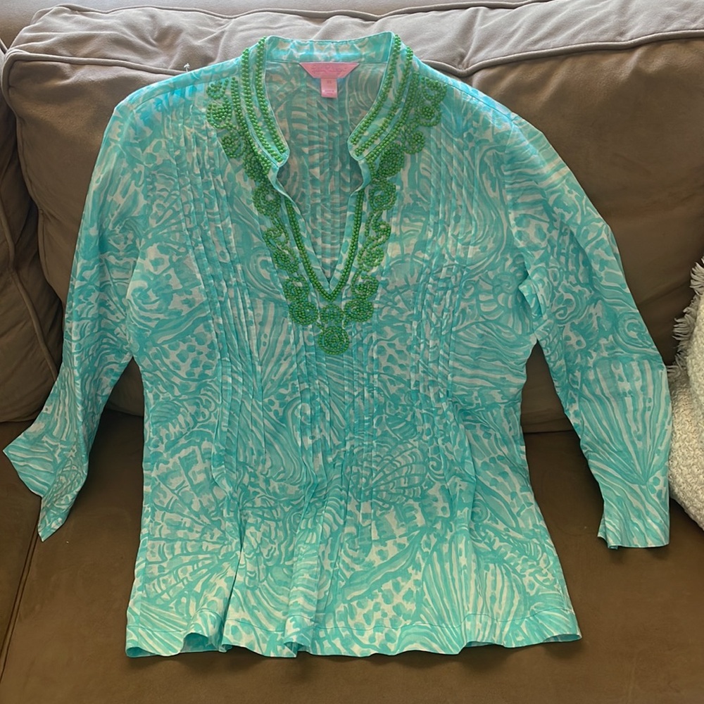 Lily Pulitzer beach coverup - Picture 2 of 4